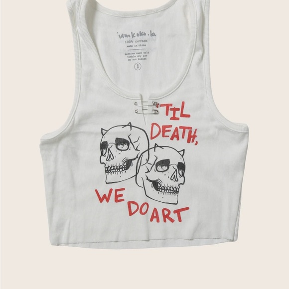 nessa barrett 'til death' cropped tank - Picture 2 of 2